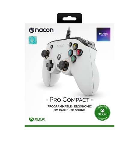 Manette filaire Nacon Pro Compact pour Xbox One, Series S/X et PC