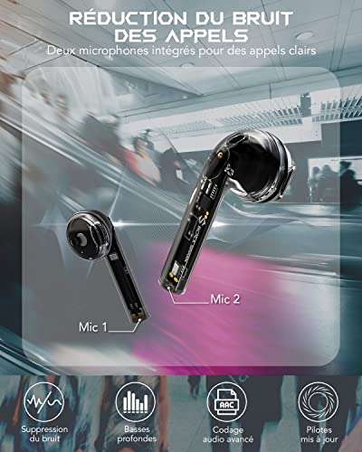 Ecouteurs Bluetooth sans Fil Aptkdoe HD65 (vendeur tiers - via coupon) –