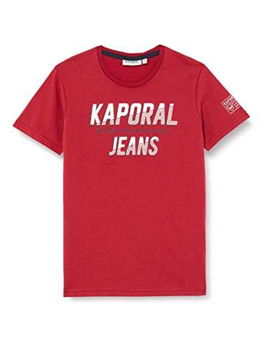 T-Shirt Kaporal Jeans Enfant - 100% Coton - Rouge (du 4 au 16 ans)