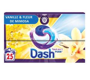 Paquet de lessive Dash pods - 25 capsules, Différentes variétés (via 10,47€ sur carte fidélité et ODR 5,98€)