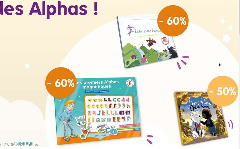 Sélection de produits Les Alphas en Promotion via une Vente privée (editionsrecrealire.com)