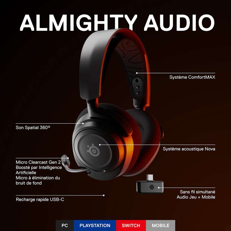 Almighty audio with the Arctis Nova Pro headset, SteelSeries