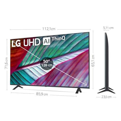 TV 4K 50" LG 50UR78006LK, UHD, Smart TV, HDR10, 60Hz, Dolby Digital Plus, Alexa/Google Assistant