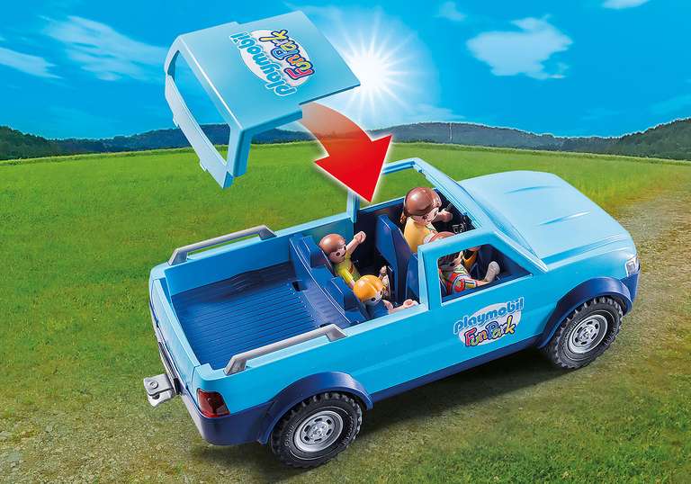 Playmobil Famille avec voiture et caravane 9502
