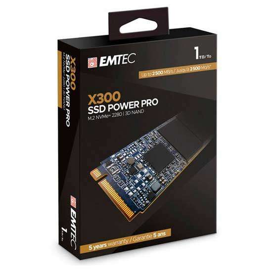 SSD interne M.2 NVMe Emtec X300 Power Pro (TLC, 3D NAND) - 1 To (ECSSD1TX300)