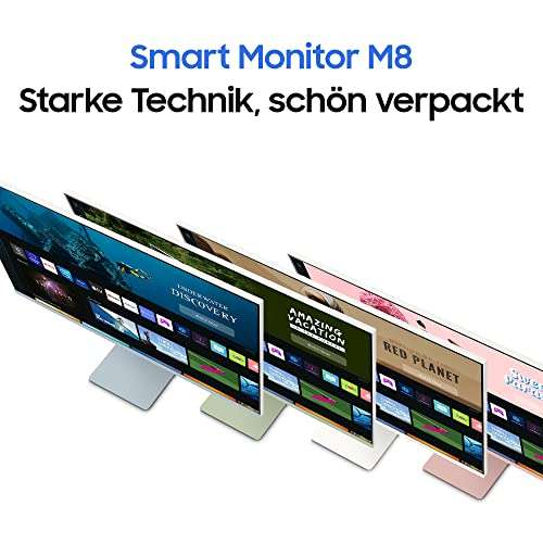 Écran 32" Samsung Smart Monitor M8 S32BM80PUU - 4K UHD, HDR10, Télécommande, Webcam
