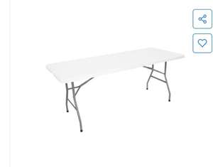Table Pliante d'Appoint Multi-usages 180x70cm Blanc avec Poignée de Transport - Pertuis (84)