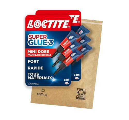 Lot de 6 mini tubes de Super Glue-3 Loctite