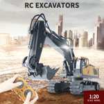 Construction Truck Pelle télécommandée Irfora RC Excavator 1/20 11CH RC avec musique légère (vendeur tiers)