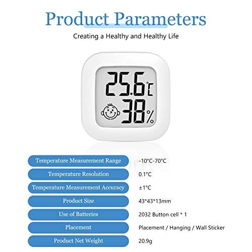 Thermomètre-hygromètre numérique Lot de 3