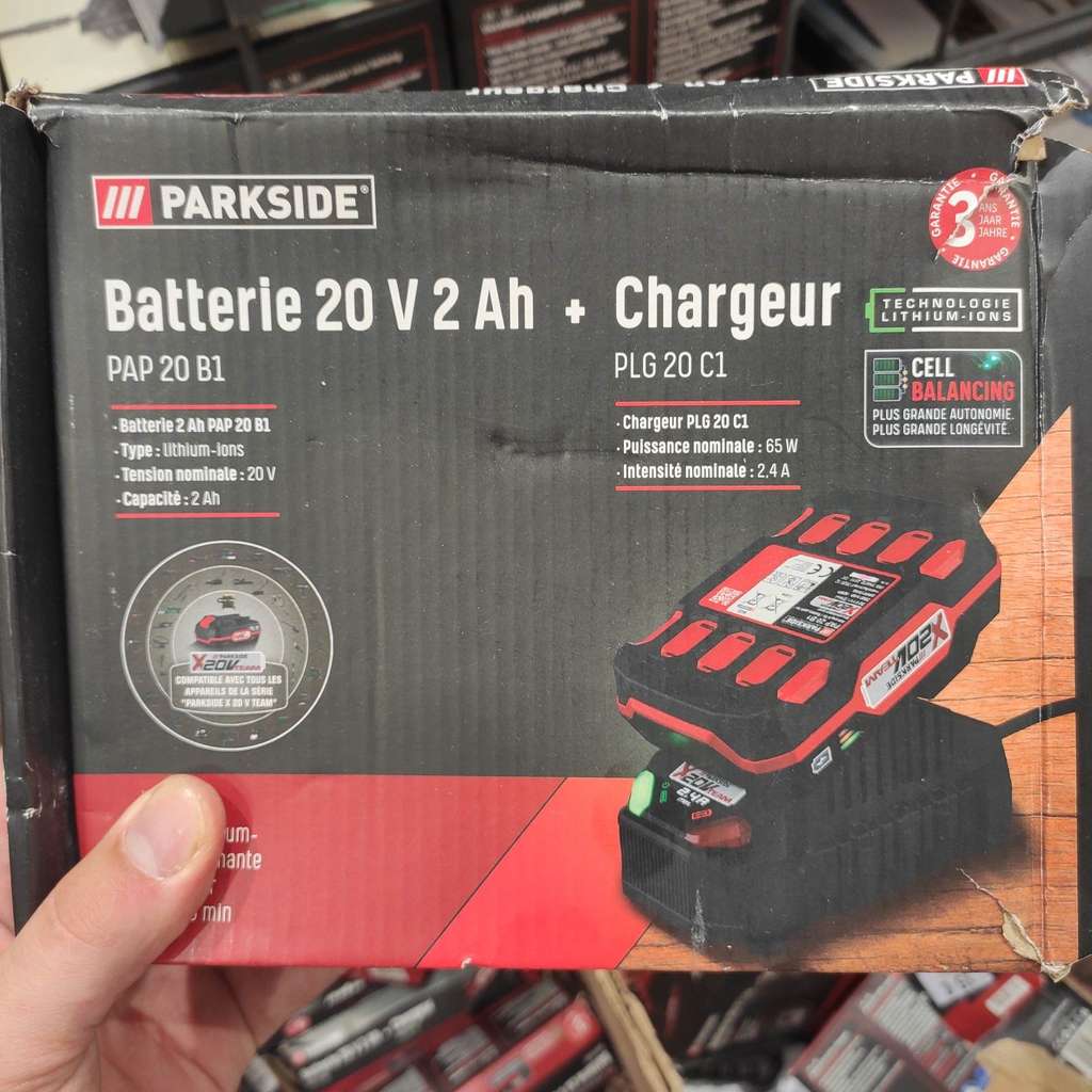Batterie Parkside PAP 20 B1 (20V, 2.0 Ah) + Chargeur - Les Sables d\'Olonne  (85) –