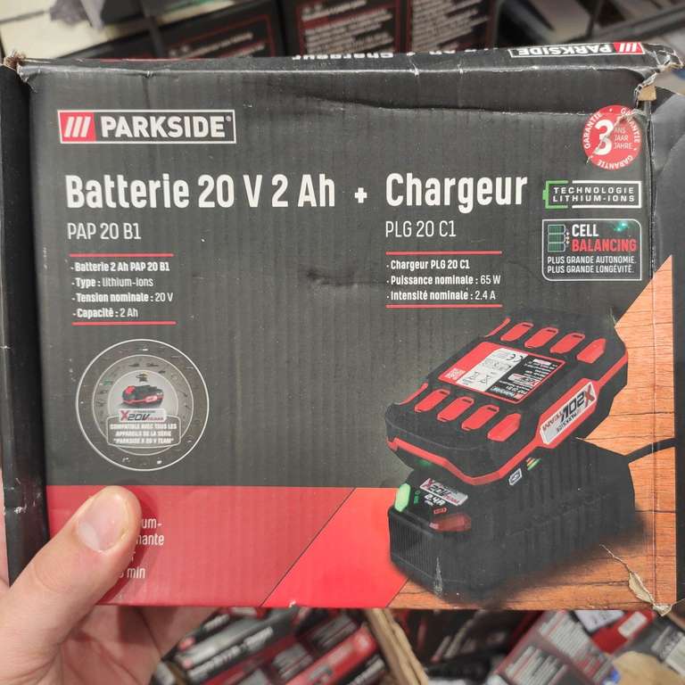 Batterie Parkside PAP 20 B1 (20V, 2.0 Ah) + Chargeur - Les Sables d'Olonne (85)