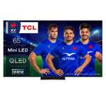 TV 65" TCL 65C835 - QLED Mini-LED, 4K UHD, 144 Hz, HDR, Dolby Vision IQ, FreeSync Premium Pro, Google TV (via ODR 100€ + 200€ fidélité)
