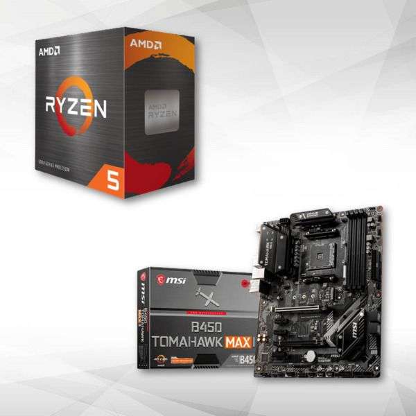 Processeur AMD Ryzen 5 5600 + Carte mère MSI B450 Tomahawk Max II