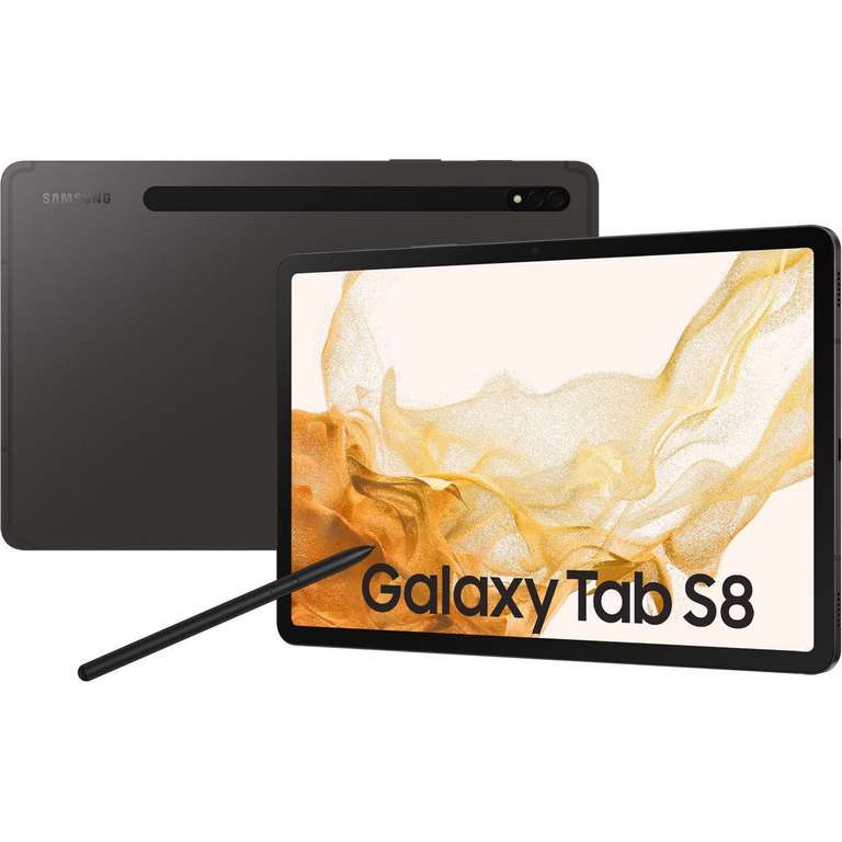 Tablette 11" Samsung Galaxy Tab S8 - 128 Go (via ODR 100€ + 153,80€ sur la carte fidélité)