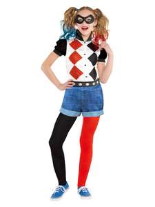 Déguisement Harley Quinn Taille 10-12 ans Amscan - Sous licence officielle Warner Bros