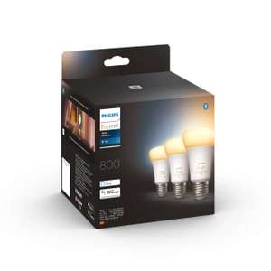 Lot de 3 ampoules LED connectées Philips Hue White Ambiance (E27) - globus-baumarkt.de (Frontaliers Allemagne)
