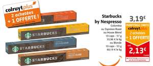 3 paquets de 10 dosettes Starbucks pour machine Nespresso