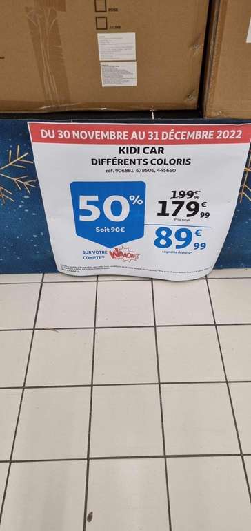 Auto-tamponneuse Kidi Car pour Enfants (via 90€ sur la carte) - Saint Herblain (44)