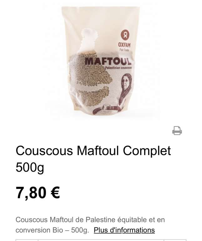 Couscous complet Maftoul (500g) - Beauvais (60)