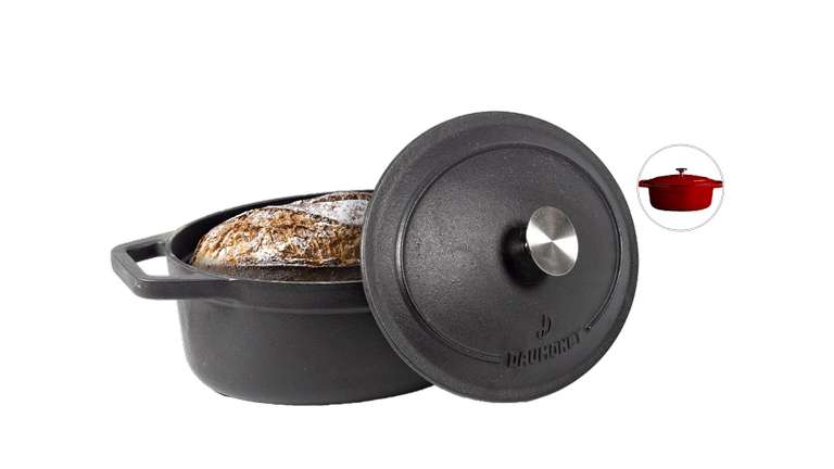 Chefarone Casserole en fonte pour cuire le pain 24 cm – 3,5 l