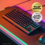 Clavier gaming SteelSeries Apex 3 TKL RGB - AZERTY - noir