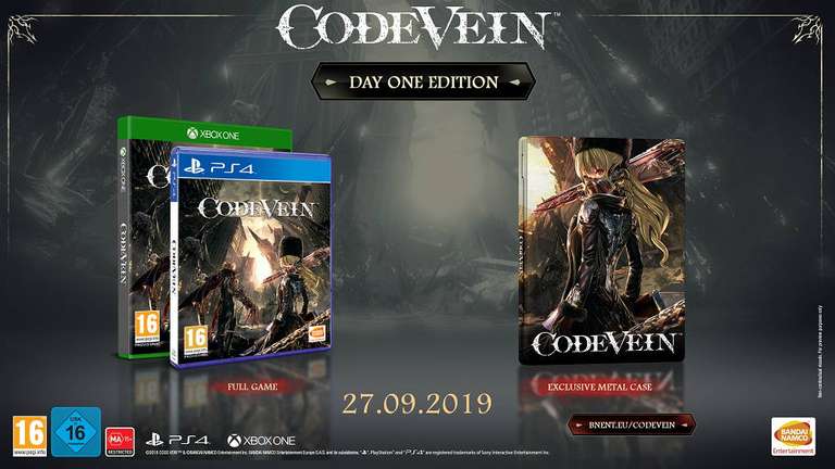 Code Vein Day One Edition sur PS4 ou Xbox One (via retrait magasin)