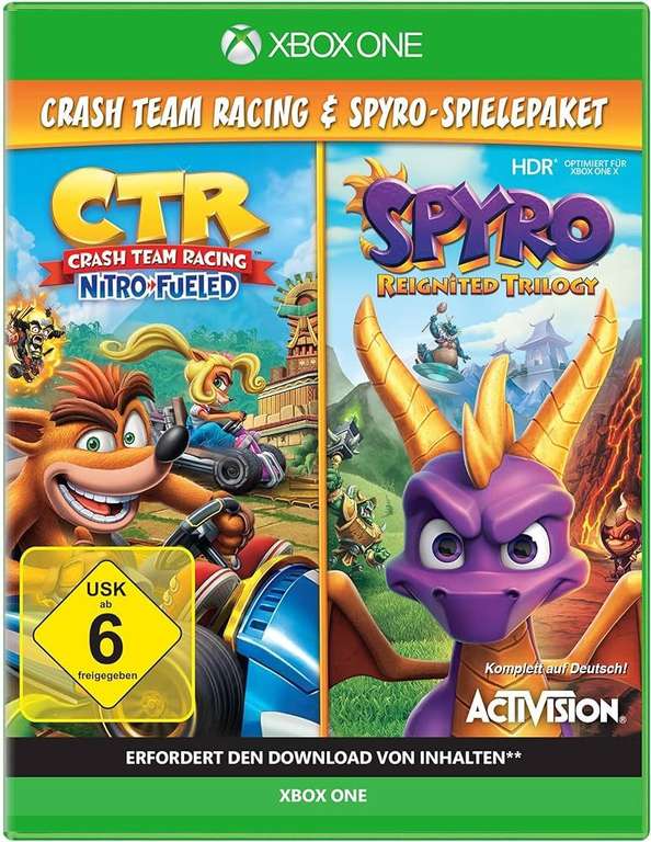 Crash Team Racing Nitro-Fueled + Spyro Game Bundle sur Xbox One/Series X|S (Dématérialisé - Store Argentin)