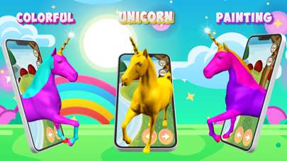 Jeu Unicorn 3D - Coloriage pour Ipad