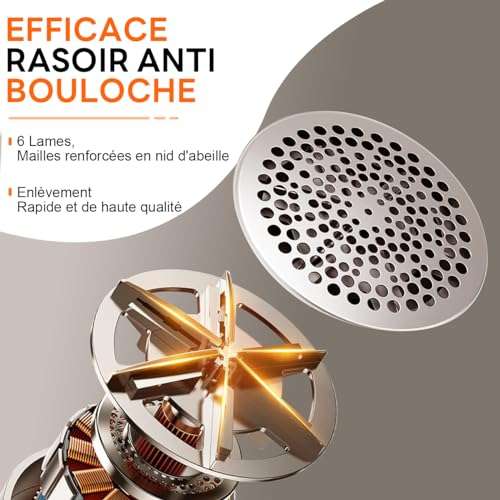 Rasoir Anti Bouloche Électrique Ziitty avec Écran LCD (Via Coupon - Vendeur Tiers)