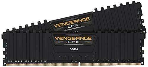 Kit Mémoire Corsair Vengeance LPX - 16Go (2x8Go), DDR4, 3200MHz, C16 XMP 2.0 pour AMD Ryzen