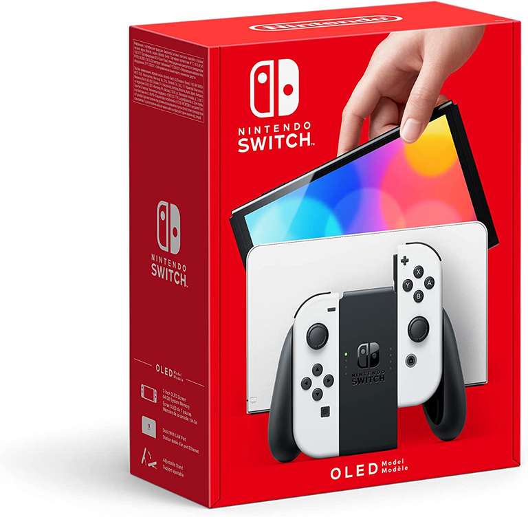Console Nintendo Switch OLED avec paire de Joy-Con (via 31.10€ sur la carte) + 45€ en bon d'achat