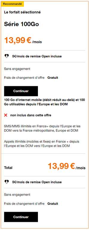 [Membres] Forfait mobile - 100 Go, 4G, sans engagement, SMS/MMS illimités, Appels illimités en France