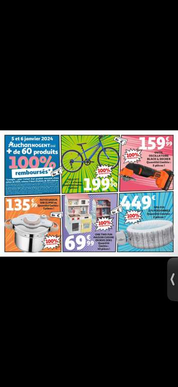 100% remboursés sur la cagnotte Auchan sur + de 60 produits - Nogent (60)