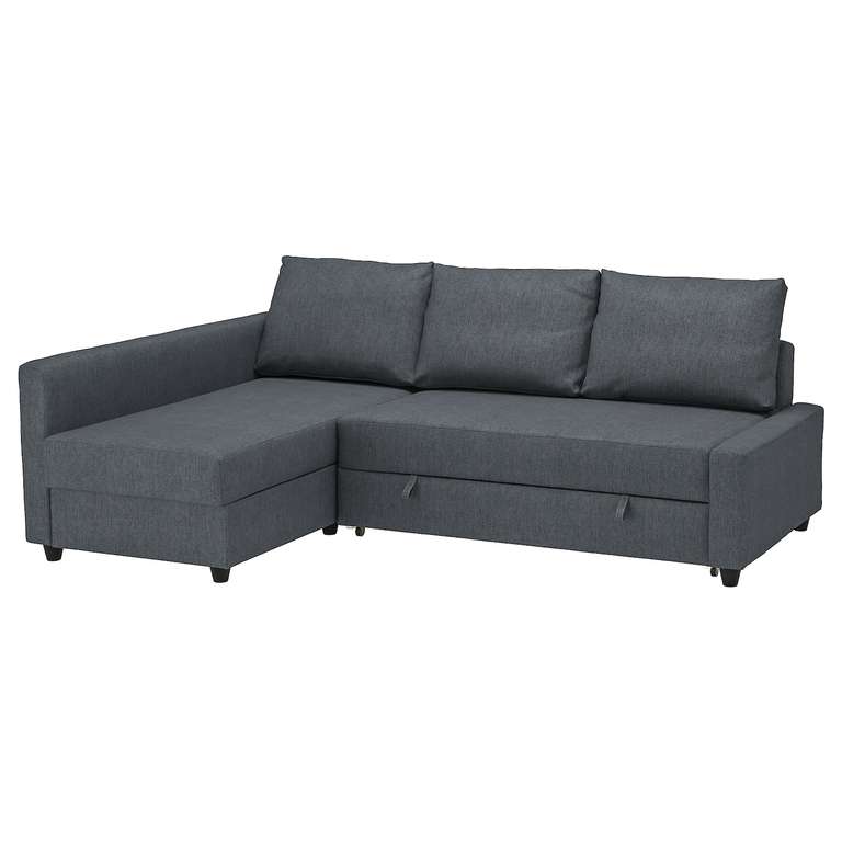 [Ikea Family] Canapé d'angle convertible Friheten + rangement - Hyllie Gris foncé