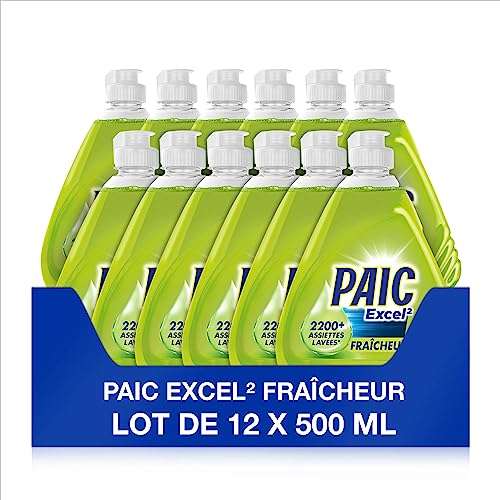 Liquide vaisselle mains Paic Excel+ flacon 500 ml