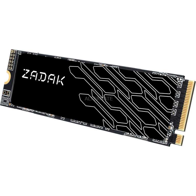 SSD interne M.2 NVMe Zadak TWSG3 - 1 To, PCIe 3.0, TLC, Jusqu’à 3500 Mo/s (ZS1TBTWSG3-1)