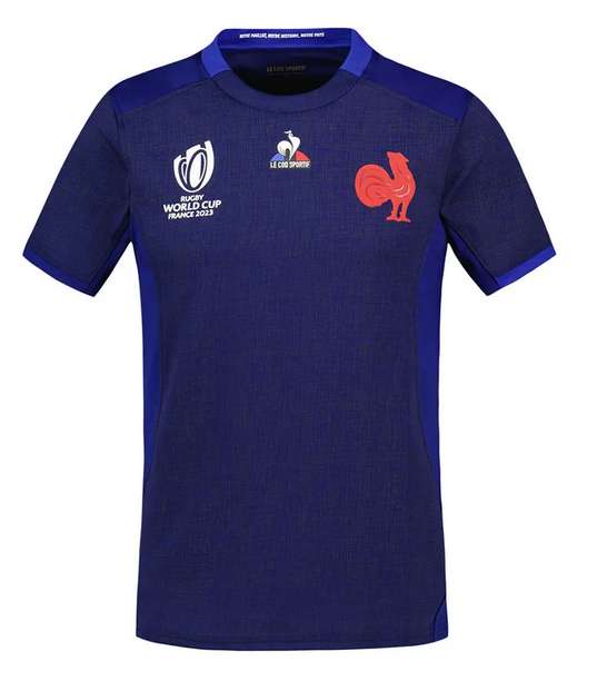 Maillot Rugby World Cup 2023 France Home Replica - Maillot Homme navy (aussi en junior et femme)