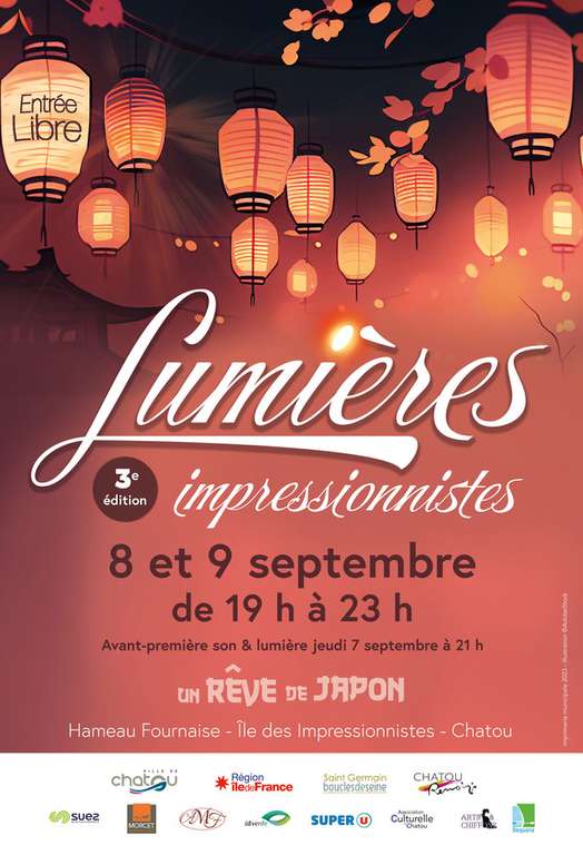Festival lumières impressionnistes 2023 entrée gratuite - Chatou (78)