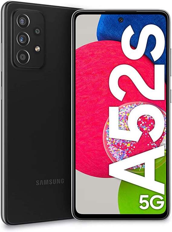 Smartphone 6.5" Samsung Galaxy A52s 5G - full HD+ AMOLED, SnapDragon 778G, 6 Go de RAM, 128 Go, noir (vendeur tiers)