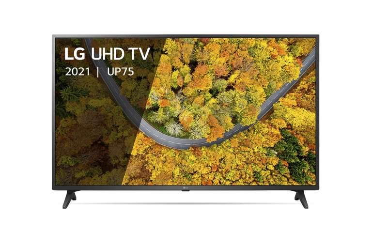 TV 65" LG 65UP7500 (2021) - 4K, LED, Active HDR (HDR10 / HLG), Smart TV (via 99,85€ sur la carte - 439,25€ avec PAYPAL)