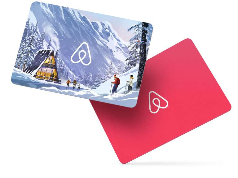 10% de réduction sur les cartes cadeaux Airbnb (1 par foyer) - Ex : Carte cadeau Airbnb d'une valeur de 200€ (sans date limite)