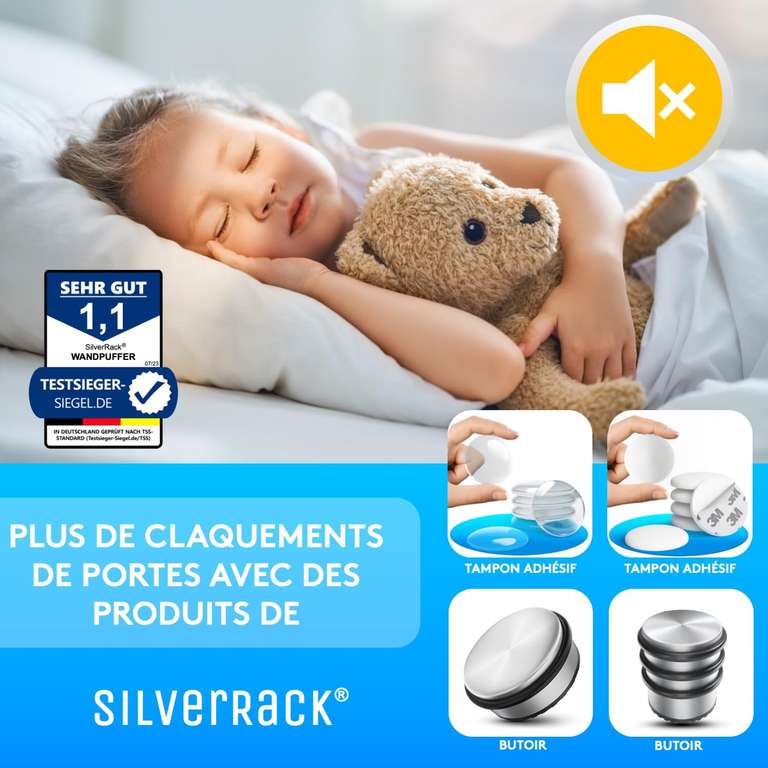 Prota Lot De 6 Butoirs 8-10 Mm Pour Rail Passepoil - Kit Blocage Auvent Caravane Camping-Car