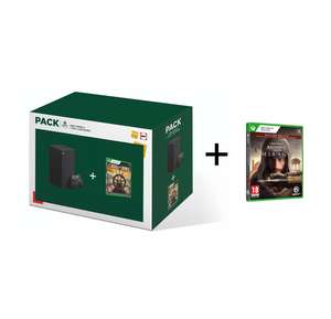 Pack Console Xbox Series X Noir + Skull and Bones + Assassin's Creed Mirage Deluxe Edition (+40€ en chèque cadeau adhérent)
