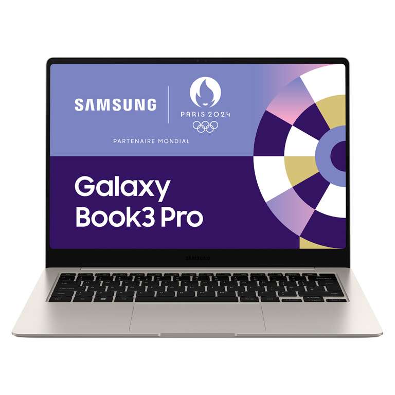 Ordinateur portable 14" Samsung Galaxy Book3 Pro - Intel Core i7-1360P, 16 Go RAM, 512 Go SSD, AZERTY, Windows 11
