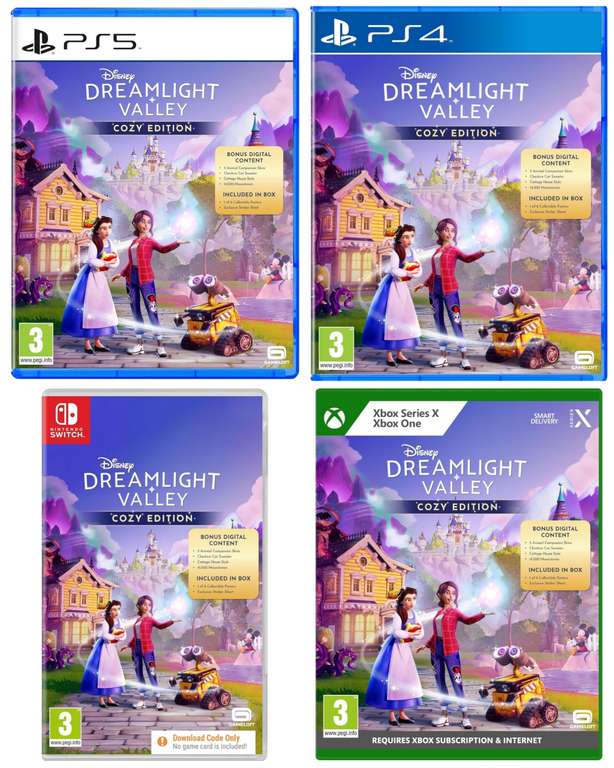 Disney Dreamlight Valley - Cozy Edition sur PS5, PS4, Xbox Series X & Xbox One, Nintendo Switch (code-dans-la-boîte)