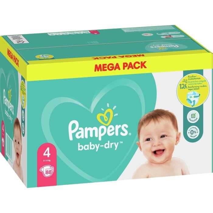 Mega pack de couches Pampers baby-dry - Différentes variétés (via 26,25€ sur carte fidélité et ODR 15€)