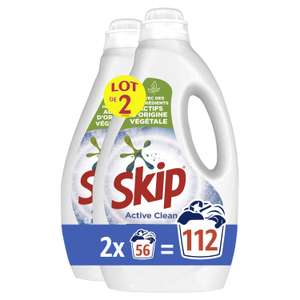 2 Bidons de Lessive Liquide Active Clean Skip (Via 17.99€ sur la carte de fidélité)