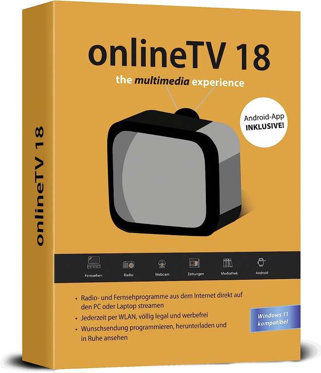 Licence gratuite d'un an pour le logiciel OnlineTV 18 pour PC (dématérialisé - engelmann.com)