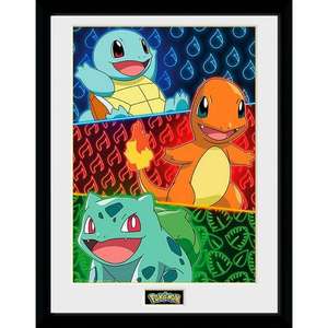 Poster encadré Pokémon Starters - 30,5 x 40,6 cm